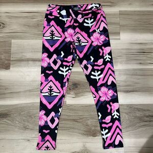 NEW Hurley Tropical Mosaic Leggings Girls Large